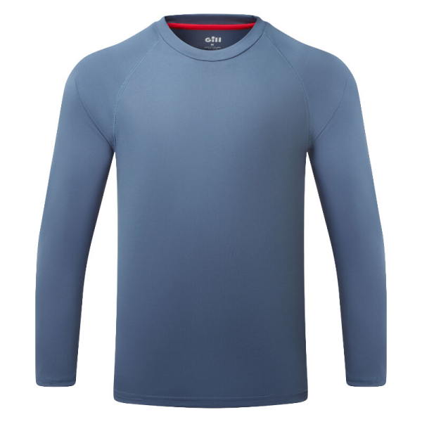 Koszulka UV TEC długi rękaw niebieska stal Gill